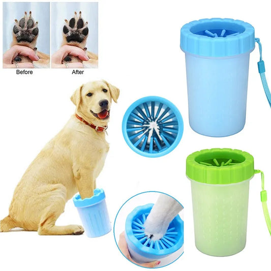Portable pet paw cleaning cup